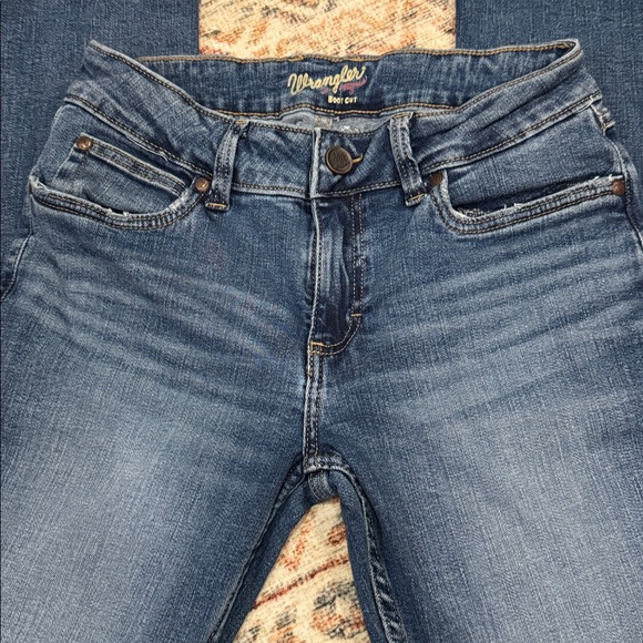 Wrangler Retro Mae Women's Classic Blue Boot Cut Jeans - Picture 4 of 13